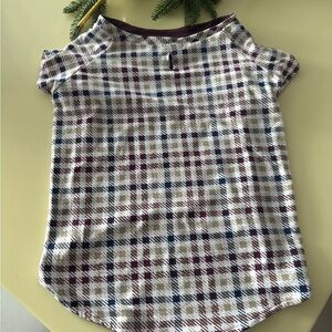 Plaid Short Sleeve Top